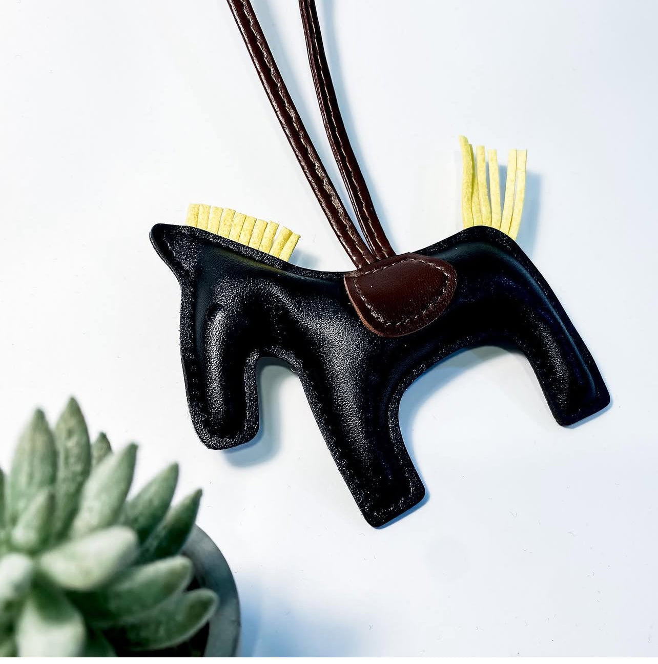 Leather horse
